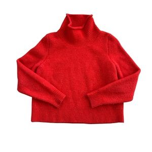 COS Orange Cowl Neck Sweater Large